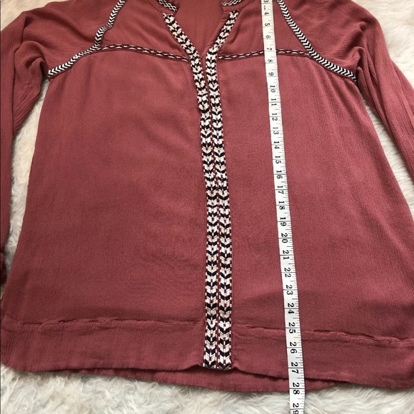 Tularosa Wyatt tunic blouse rose size XL - Picture 5 of 7